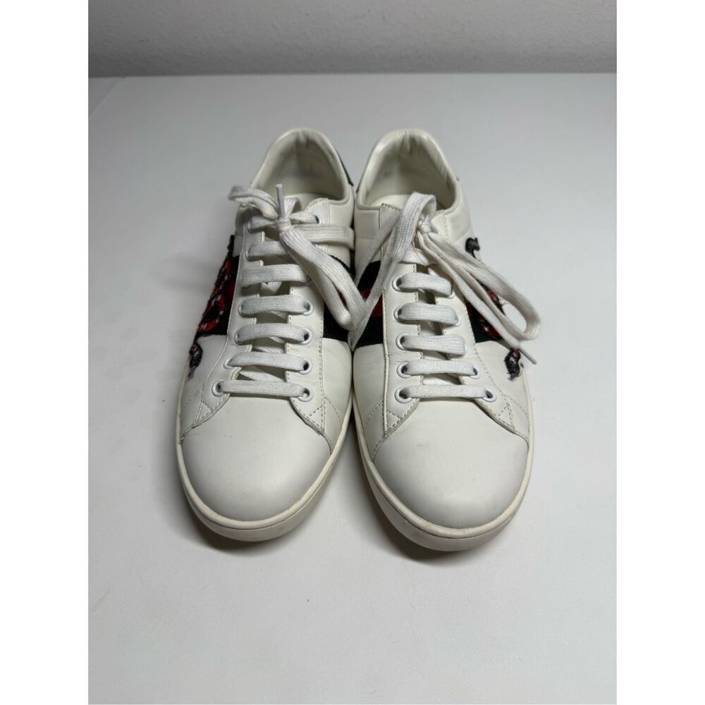Gucci Ace Embroidered Snake Sneakers Size 42 EU/ 9 US Men’s 10,5 Women’s - Picture 3 of 16